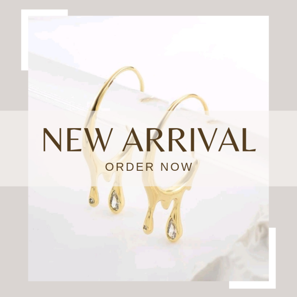 Irregular Lava Waterdrop Hoop Earrings - Image 11