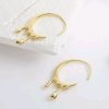 Irregular Lava Waterdrop Hoop Earrings - Image 3