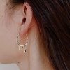 Irregular Lava Waterdrop Hoop Earrings - Image 7