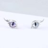 Cat Eye Designed Stud Earrings - Image 3