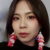 Red Ombre Tassel Earrings - Image 2