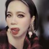 Pink Ice Cream Pom Pom Hoop Earrings - Image 2