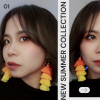 Orange Ombre Tassel Earrings - Image 2