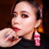 Red Ombre Tassel Earrings - Image 11