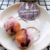 Leopard Pom Pom Hoop Earrings - Image 3