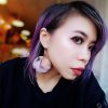 Leopard Pom Pom Hoop Earrings - Image 2