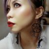 Steampunk Black Cat Earrings - Image 4