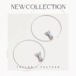 Cat Hoop Earrings
